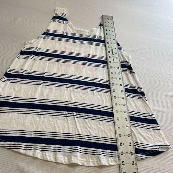 Soul Cycle Blue White Stripe Racerback Muscle Tank Top Size Small New - Picture 6 of 6